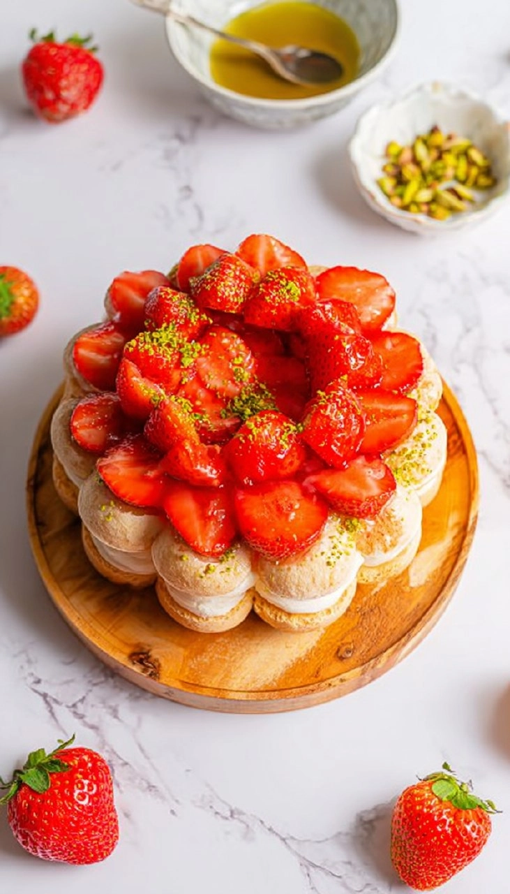 Charlotte aux fraises et mascarpone