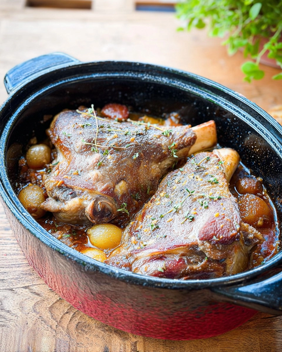 Épaule d’agneau en cocotte à basse température