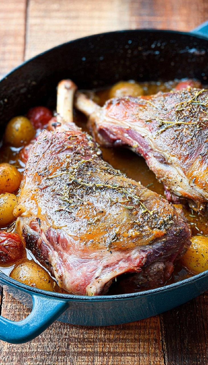 Épaule d’agneau en cocotte à basse température