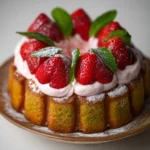 Recette-de-Pandan-Sponge-Cake-aux-fraises-creme-legere-a-la-fraise
