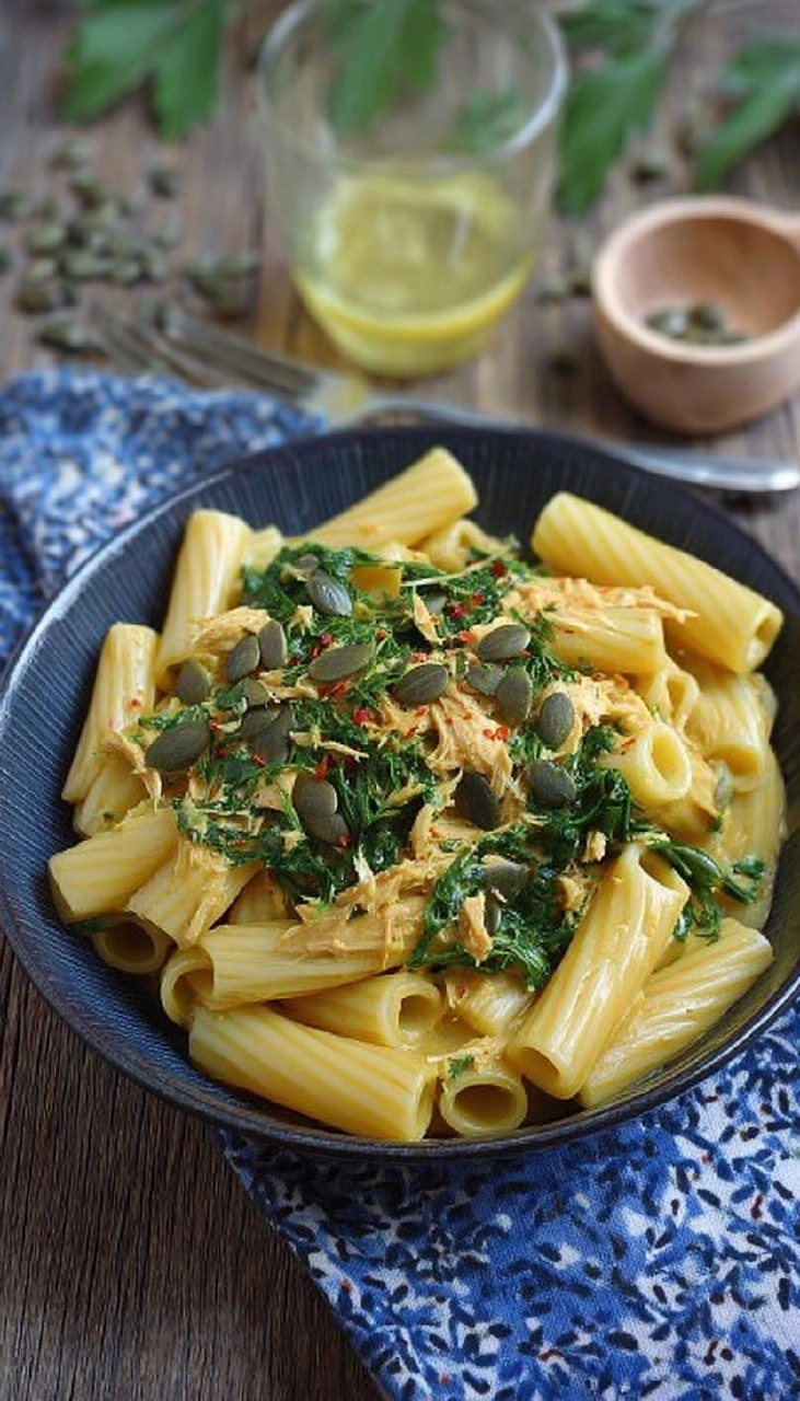 Pâtes au thon sauce curry