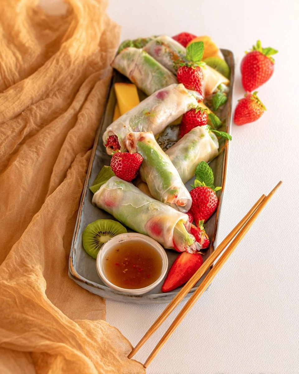 Rouleaux de printemps aux fruits