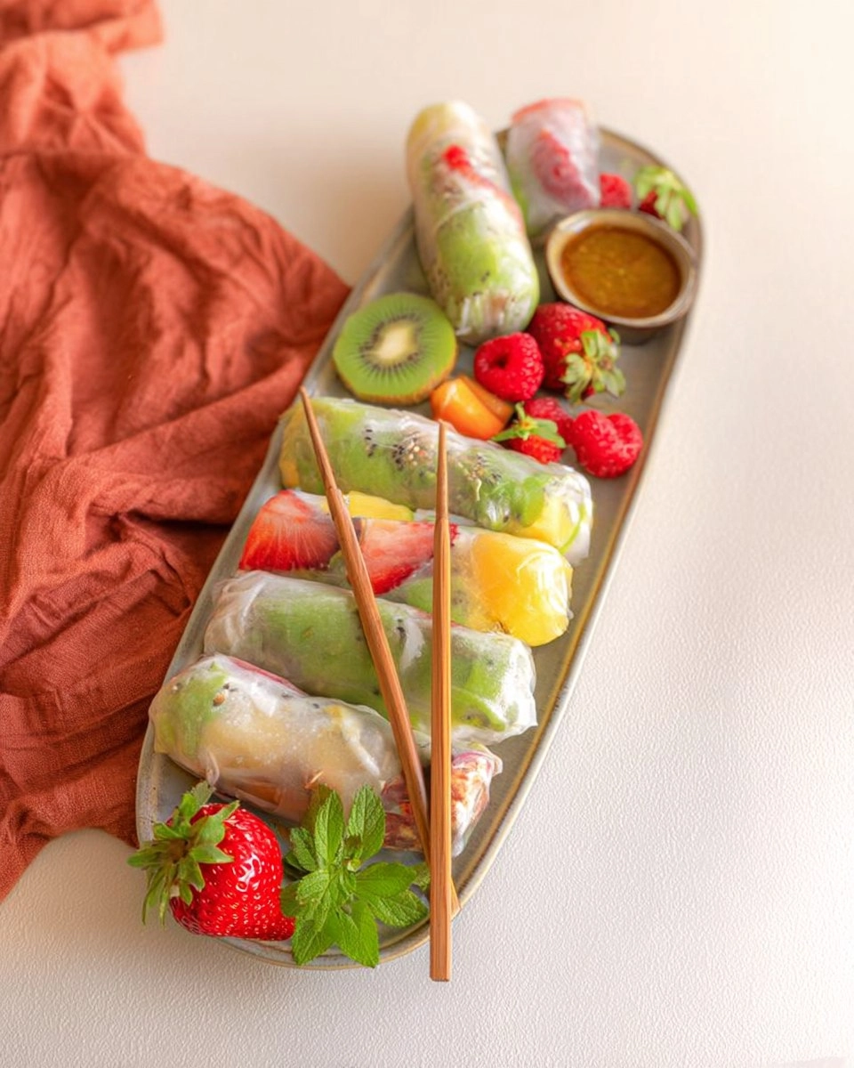 Rouleaux de printemps aux fruits