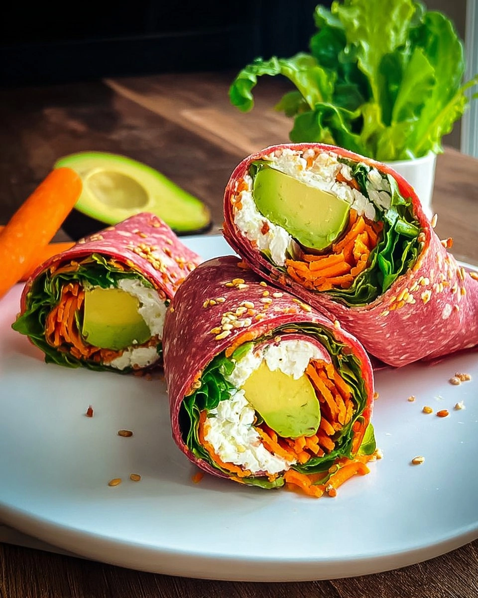 Wrap avocat chèvre carotte