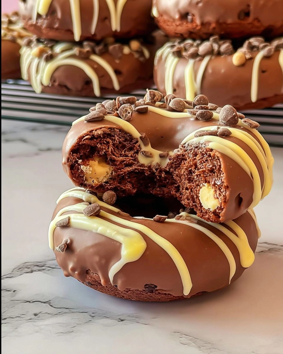 Donuts au four chocolat & pépites
