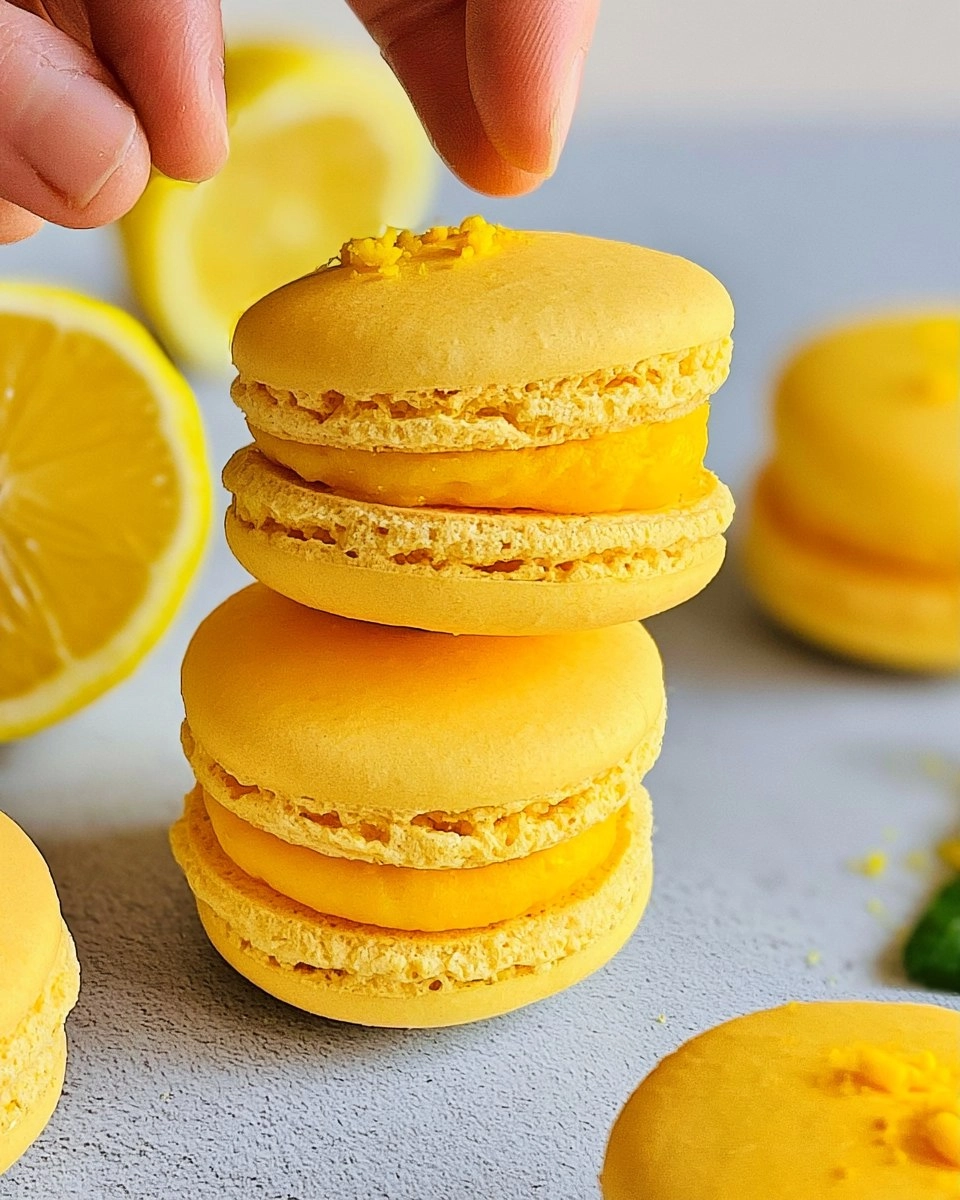 Macarons au citron