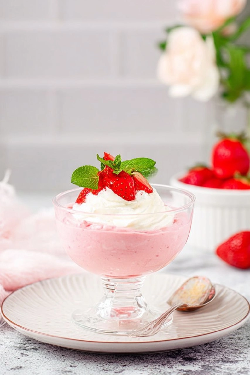 Mousse aux fraises