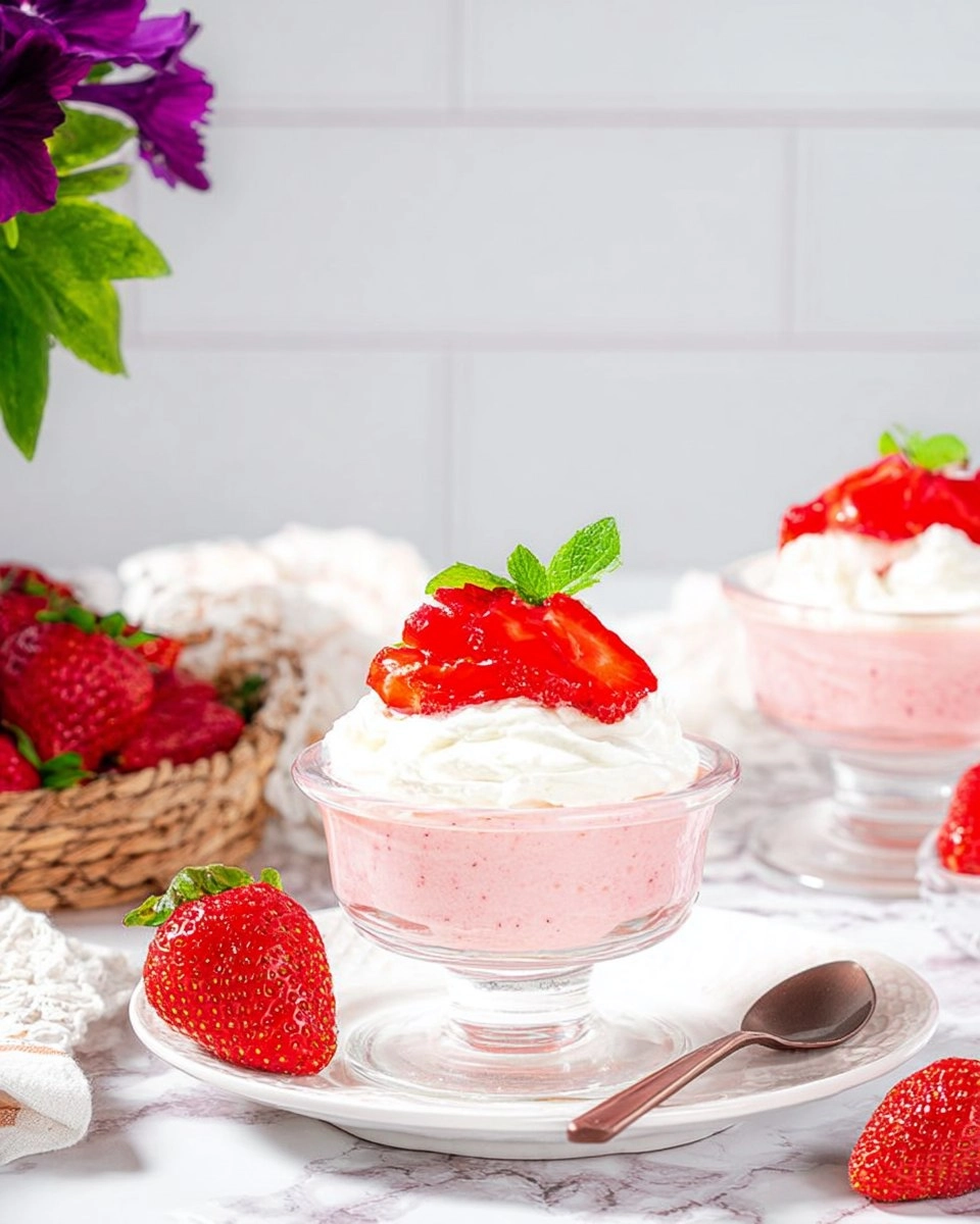 Mousse aux fraises