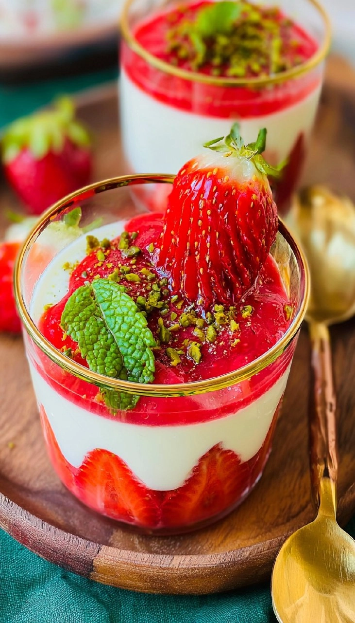 Recette-de-Panna-cotta-vanille-fraise