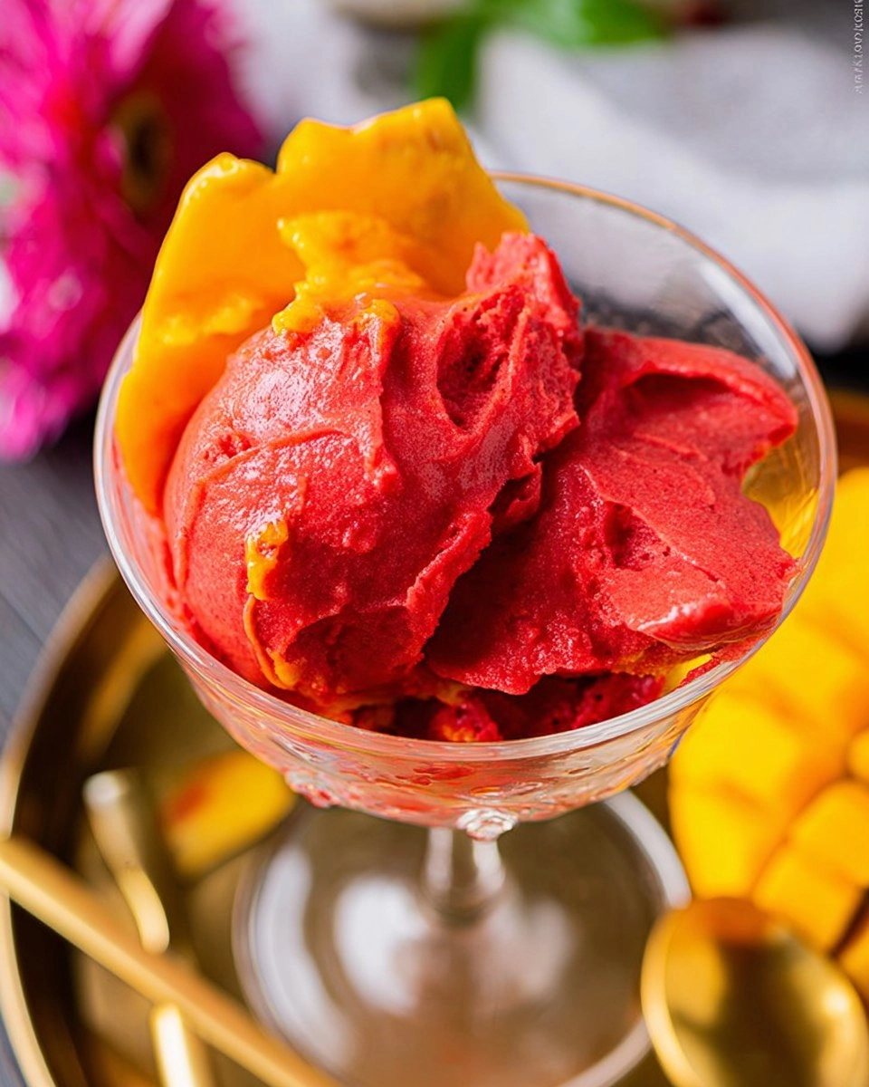 Sorbet mangue framboise